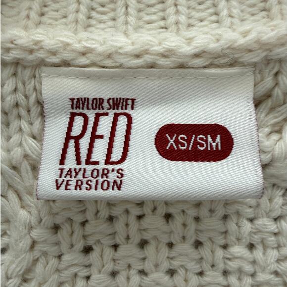 Taylor Swift NIB | Official RED (TV) Cream Cable Knit Cardigan Sweater | size XS - Picture 6 of 12